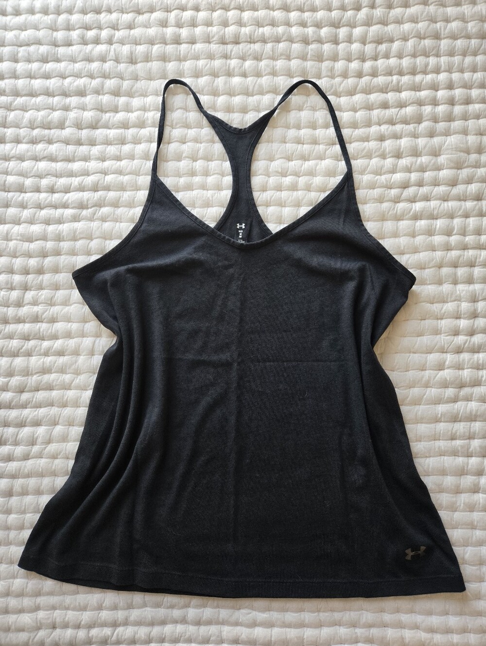 Under Armour Women's Black Racerback Performance Tank Size Medium